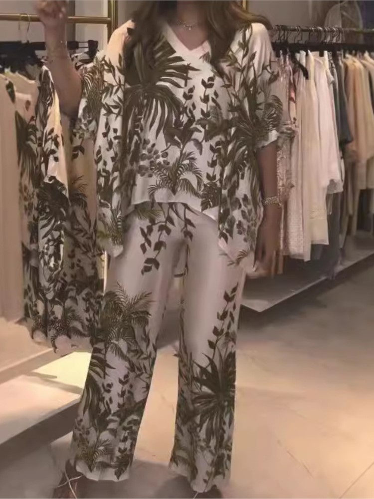 Elegant Tweedelig Kantoorpak 2 - Romper Floral Print recensie en prijs