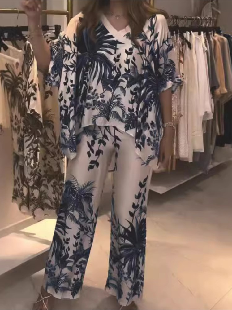 Elegant Tweedelig Kantoorpak 2 - Romper Floral Print recensie en prijs