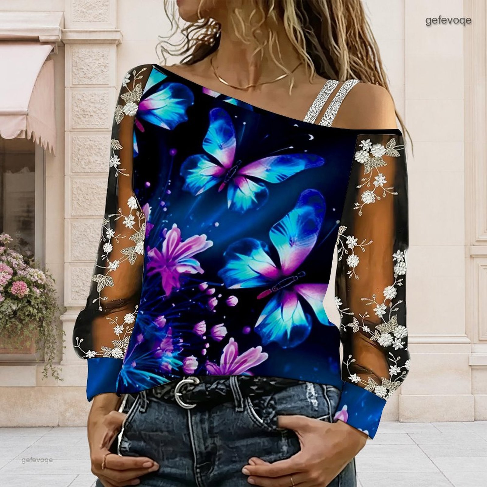 Dames off-shoulder blouse, asy - Blouse Off Shoulder recensie en prijs