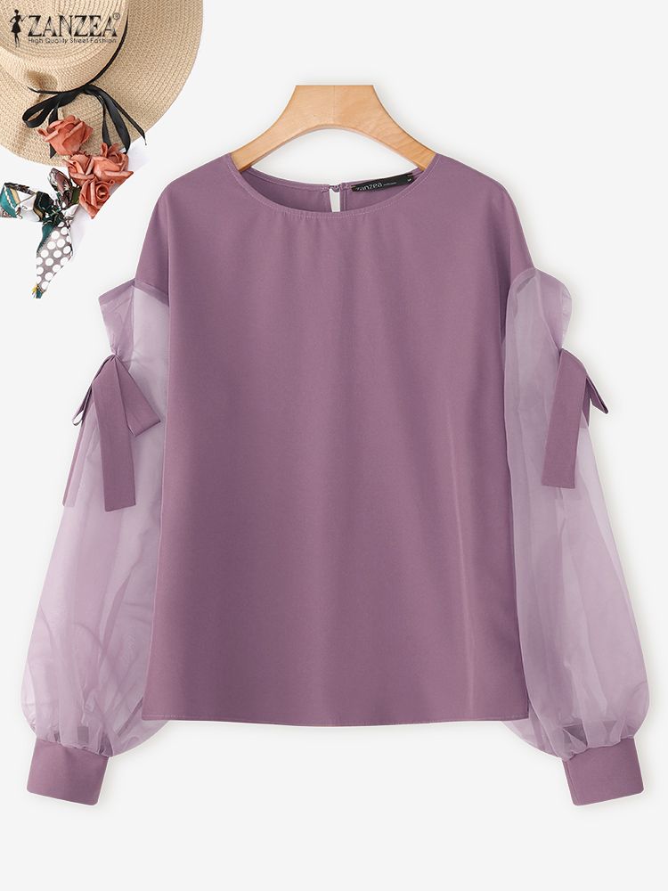 ZANZEA Elegante Boog Vrouwen B - Blouse Off Shoulder recensie en prijs