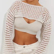 Vrouwen Y2k Gehaakte Gebreide  - Crop Top Crochet recensie en prijs