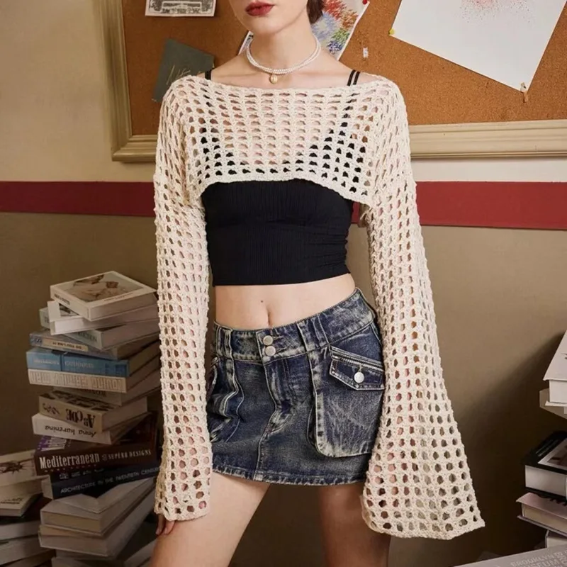 Vrouwen Y2k Gehaakte Gebreide  - Crop Top Crochet recensie en prijs